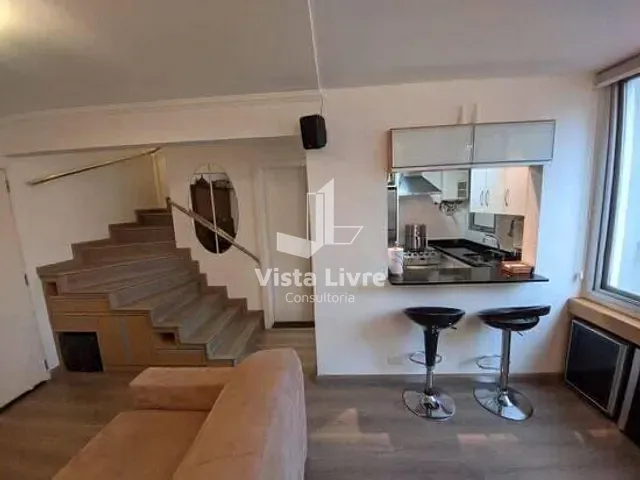 Apartamento com 55m² 1 quarto e 2 banheiros, à venda, no bairro Brooklin Paulista em São Paulo