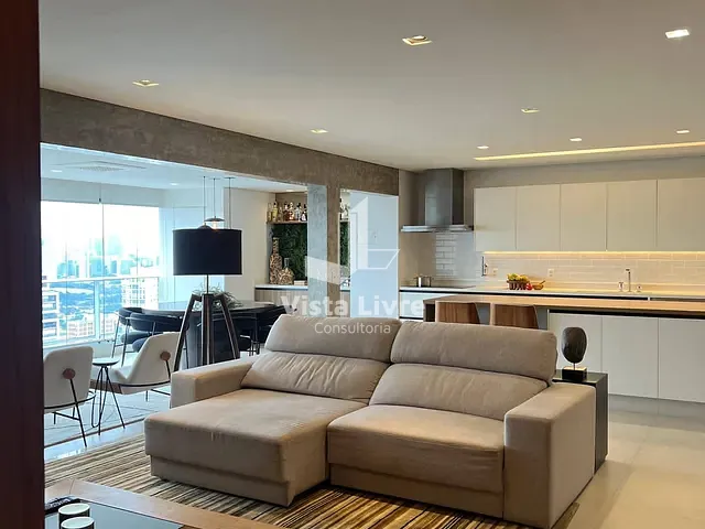 Apartamento com 138m² 2 quartos e 2 banheiros, à venda, no bairro Brooklin Paulista em São Paulo