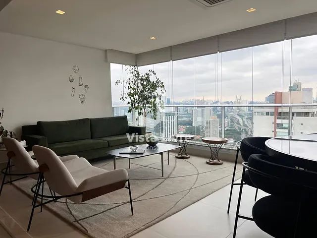 Apartamento com 138m² 2 quartos e 2 banheiros, à venda, no bairro Brooklin Paulista em São Paulo