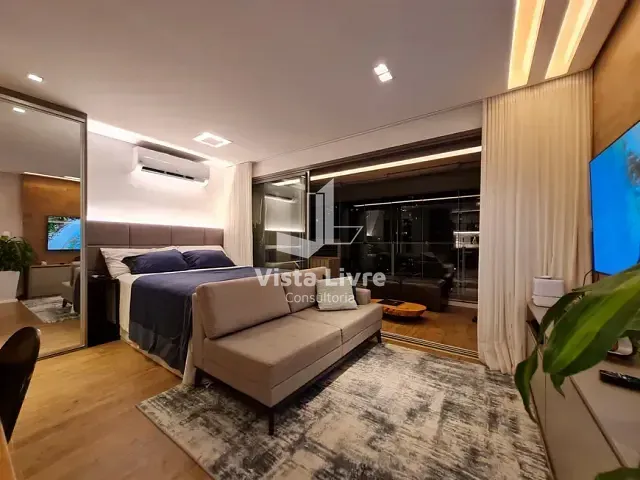 Apartamento com 42m² 1 quarto e 1 banheiro, à venda, no bairro Brooklin Paulista em São Paulo