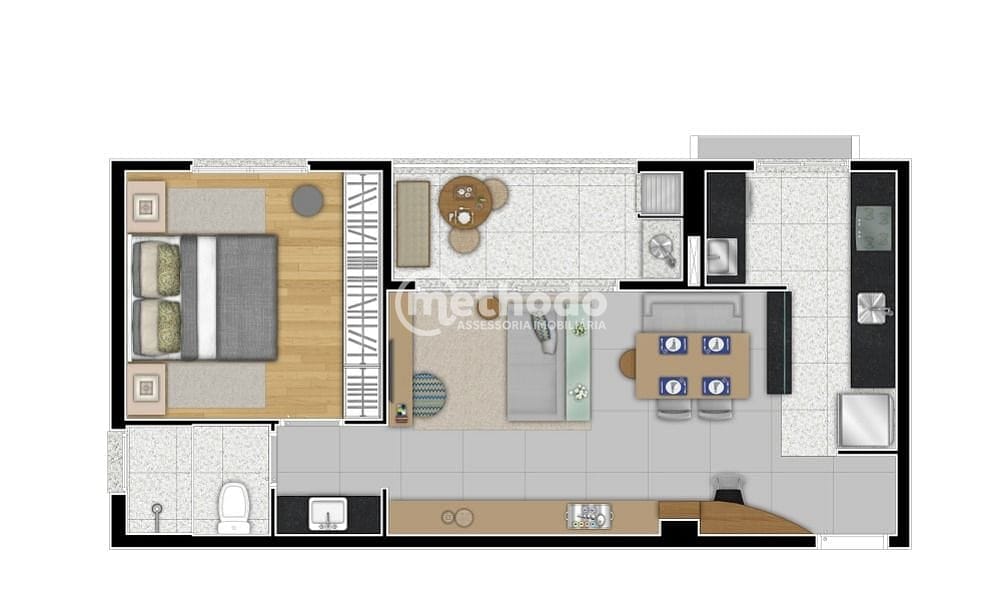 Apartamento, 1 quarto, 51 m² - Foto 18