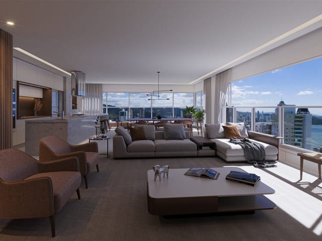 Apartamento com 271m² 4 quartos e 4 banheiros, à venda, no bairro Centro em Balneário Camboriú