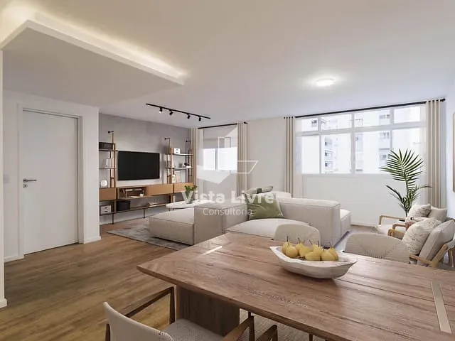 Apartamento com 120m² 2 quartos e 2 banheiros, à venda, no bairro Jardim Paulista em São Paulo