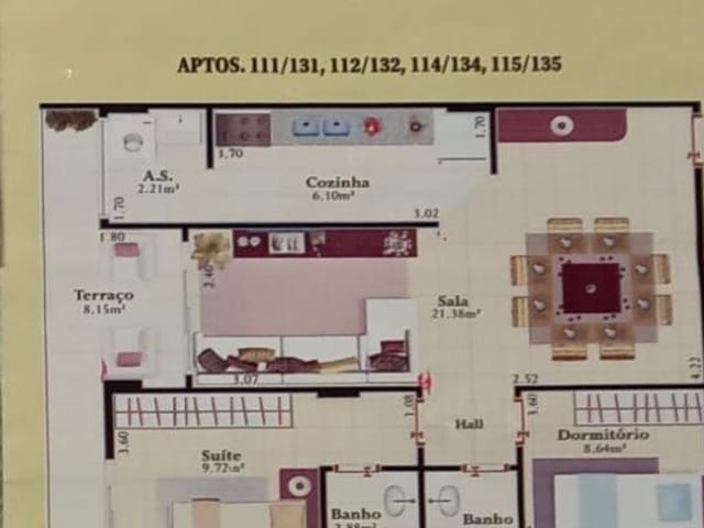Foto do Apartamento - Apartamento à venda 2 Quartos, 1 Suite, 1 Vaga, 104M², VL CAIçARA, PRAIA GRANDE - SP | A Bela Vista Imóveis