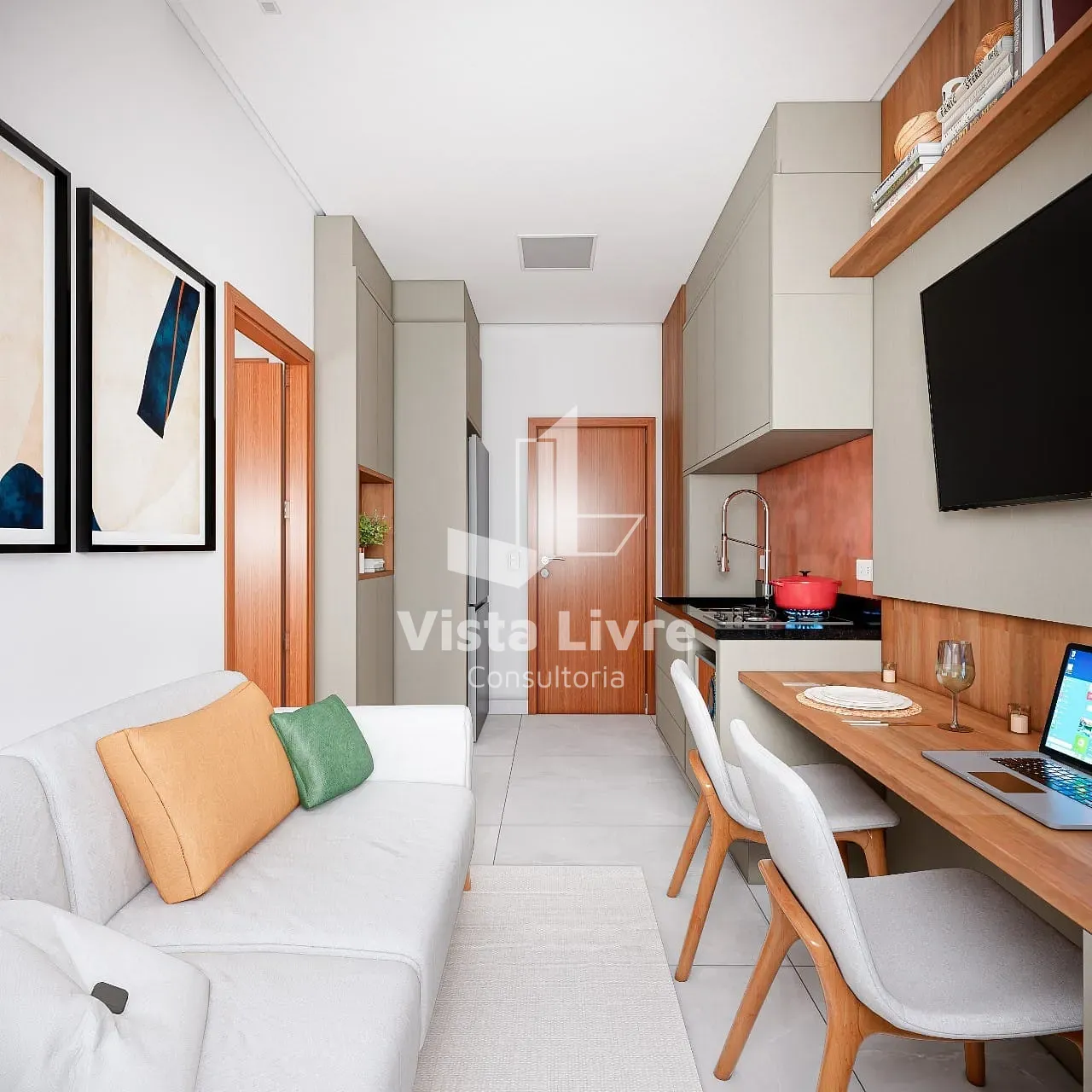 Apartamento, 1 quarto, 24 m² - Foto 2