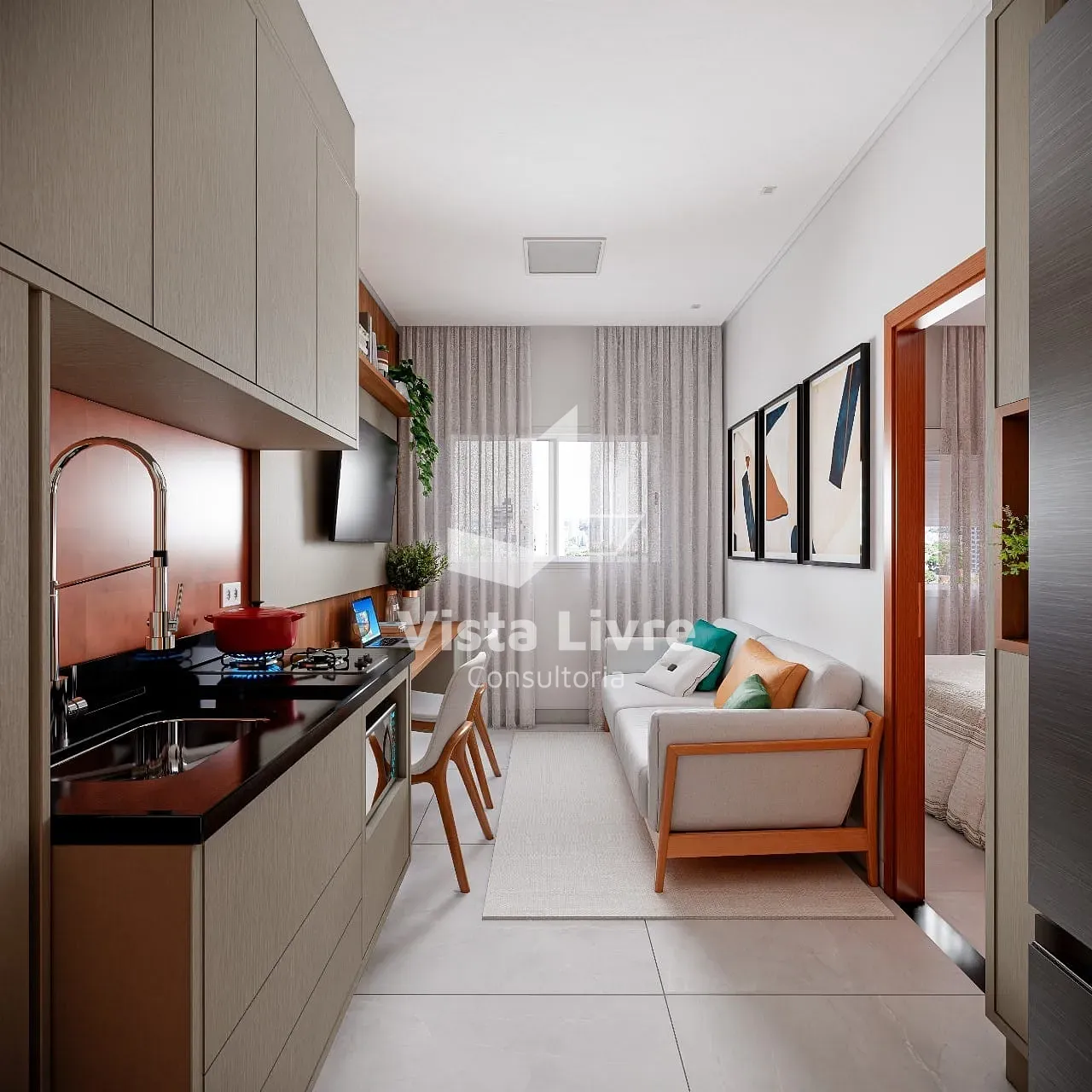 Apartamento, 1 quarto, 24 m² - Foto 1