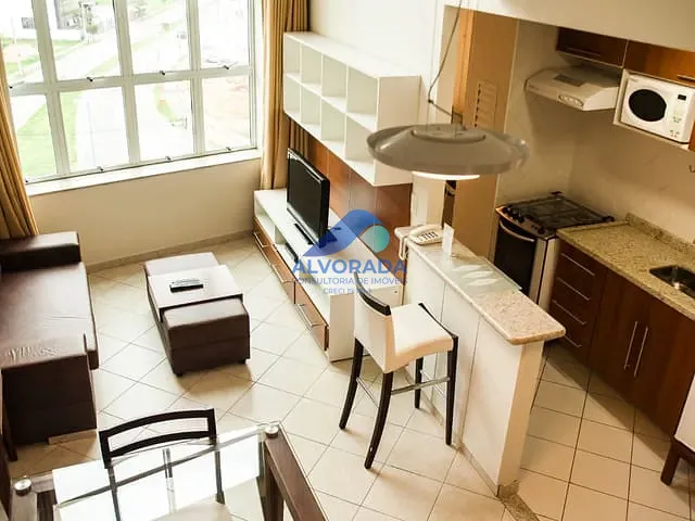 Apartamento 1 quarto e 2 banheiros, para alugar, no bairro Parque Residencial Aquarius em São José dos Campos