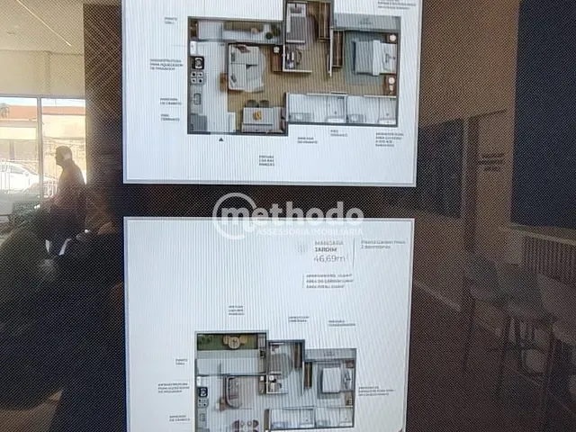 Apartamento com 39m² 2 quartos e 2 banheiros, à venda, no bairro Loteamento Residencial Vila Bella Dom Pedro em Campinas