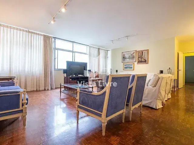 Apartamento com 190m² 3 quartos e 4 banheiros, à venda, no bairro Cerqueira César em São Paulo