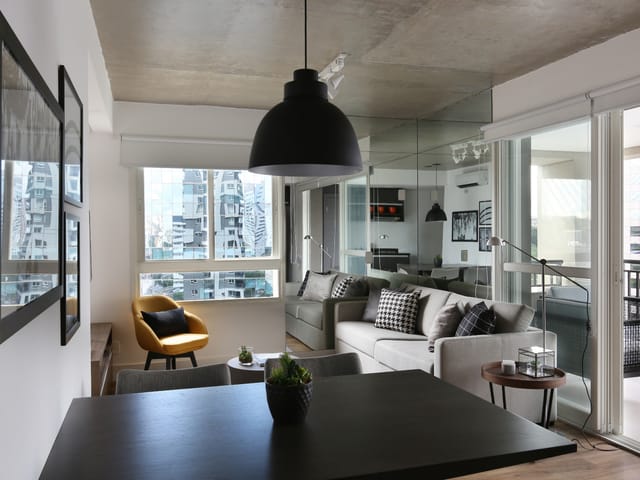 Apartamento com 63m² 1 quarto e 2 banheiros, para alugar, no bairro Cidade Monções em São Paulo