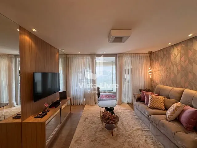 Apartamento com 67m² 1 quarto e 1 banheiro, à venda, no bairro Brooklin Paulista em São Paulo