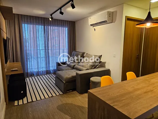 Apartamento com 51m² 1 quarto e 1 banheiro, para alugar, no bairro Cambuí em Campinas