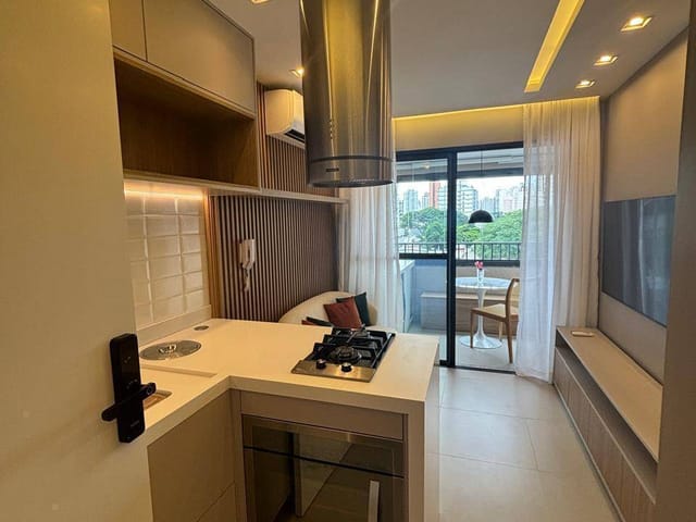 Apartamento com 32m² 1 quarto e 1 banheiro, para alugar, no bairro Indianópolis em São Paulo
