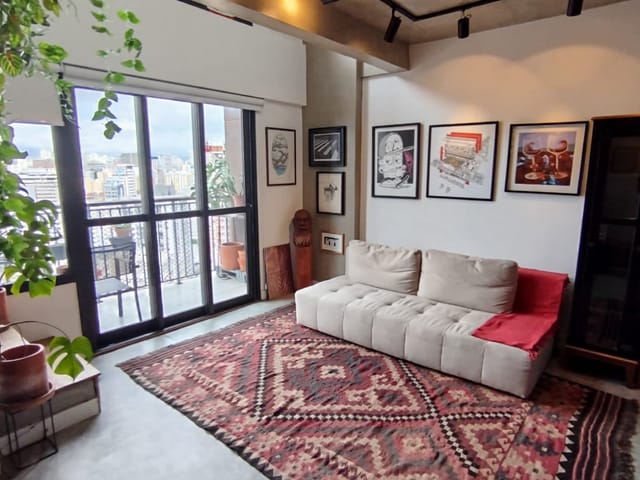 Apartamento com 48m² 1 quarto e 2 banheiros, para alugar, no bairro República em São Paulo