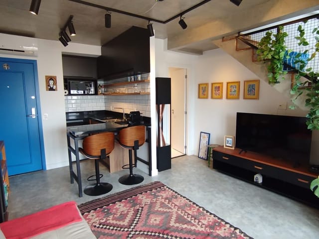 Apartamento com 48m² 1 quarto e 2 banheiros, para alugar, no bairro República em São Paulo