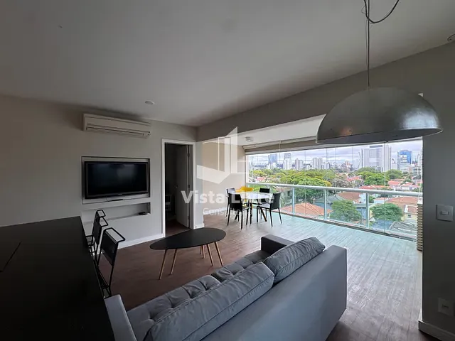 Apartamento com 58m² 1 quarto e 2 banheiros, à venda, no bairro Brooklin Paulista em São Paulo
