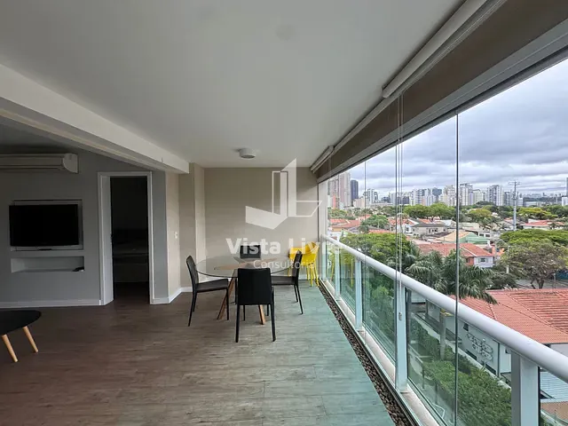 Apartamento com 58m² 1 quarto e 2 banheiros, à venda, no bairro Brooklin Paulista em São Paulo