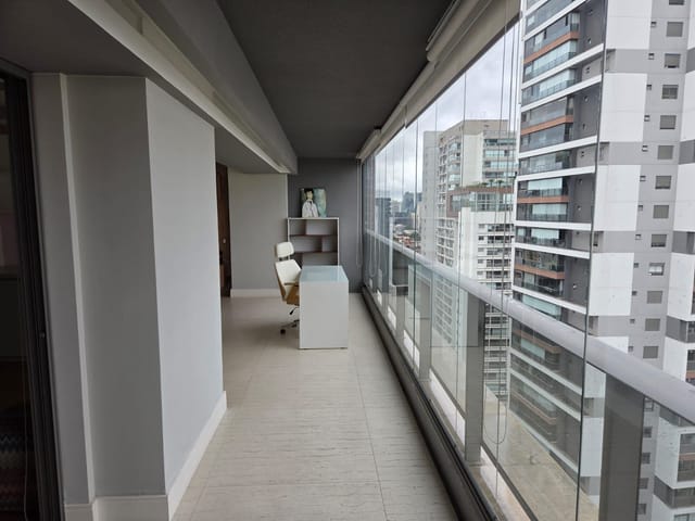 Apartamento com 84m² 1 quarto e 3 banheiros, para alugar, no bairro Brooklin Paulista em São Paulo