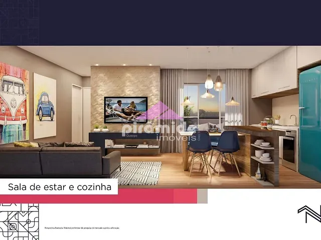 Apartamento com 56m² 2 quartos e 2 banheiros, à venda, no bairro Parque Industrial em São José dos Campos