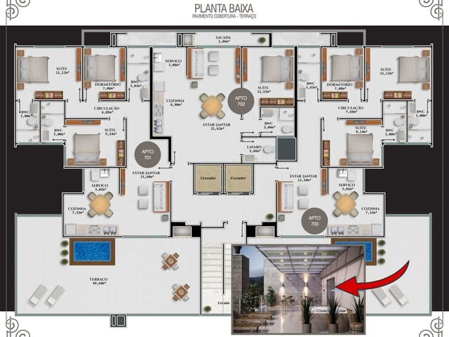 Apartamento com 83m² 2 quartos e 2 banheiros, à venda, no bairro camboa em Governador Celso Ramos