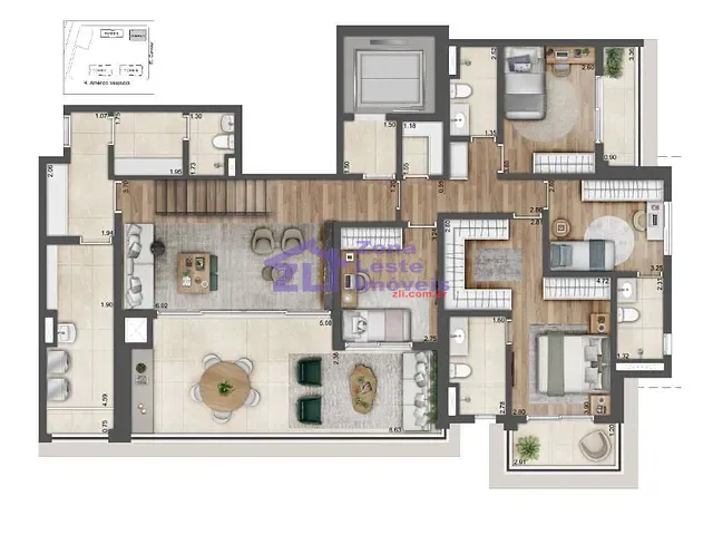 Apartamento com 18534m² 3 quartos e 5 banheiros, à venda, no bairro Vila Prudente (Zona Leste) em São Paulo