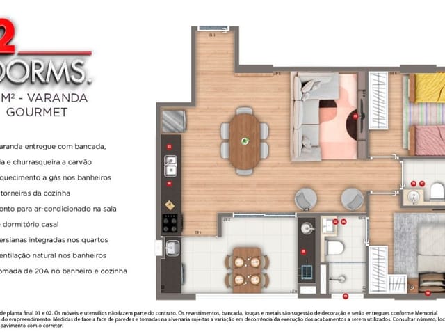 Foto do Apartamento - Apartamento à venda, 61 m² por R$ 407.810,00 - Picanco - Guarulhos/SP | Imobiliária Compare