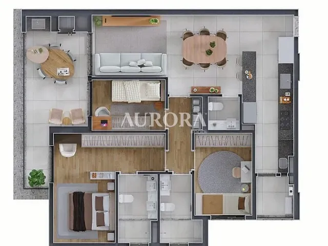 Apartamento 3 quartos e 3 banheiros, à venda, no bairro Centro em Londrina