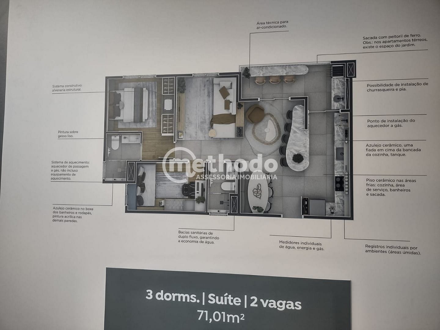 Apartamento, 2 quartos, 56 m² - Foto 2