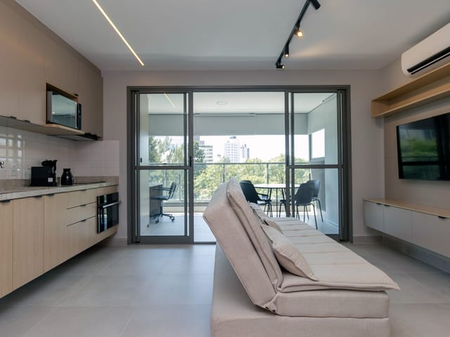 Apartamento com 50m² 1 quarto e 1 banheiro, para alugar, no bairro Higienópolis em São Paulo