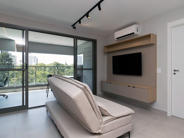 Apartamento com 50m² 1 quarto e 1 banheiro, para alugar, no bairro Higienópolis em São Paulo