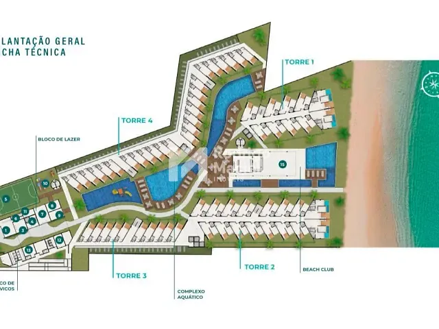 Apartamento 1 quarto e 1 banheiro, à venda, no bairro carneiros em Tamandaré