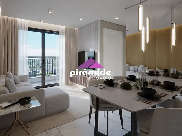 Apartamento com 58m² 2 quartos e 2 banheiros, à venda, no bairro Monte Castelo em São José dos Campos