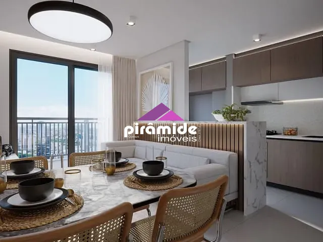 Apartamento com 56m² 2 quartos e 2 banheiros, à venda, no bairro Monte Castelo em São José dos Campos