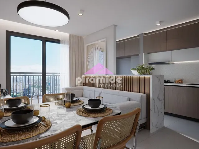 Apartamento com 56m² 2 quartos e 2 banheiros, à venda, no bairro Monte Castelo em São José dos Campos