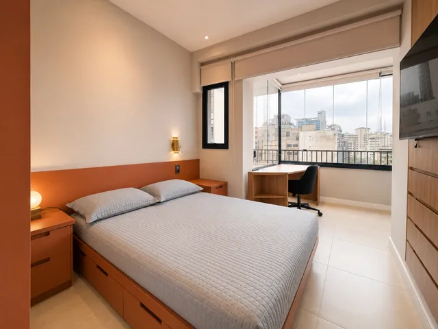 Apartamento com 64m² 1 quarto e 1 banheiro, à venda, no bairro Consolação em São Paulo
