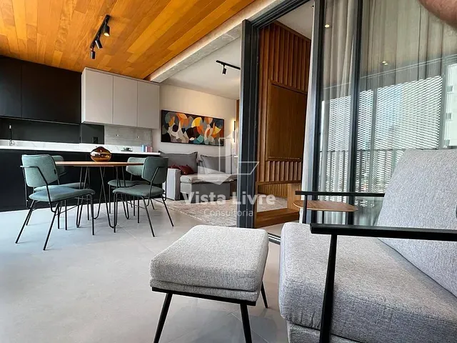 Apartamento com 55m² 1 quarto e 2 banheiros, à venda, no bairro Vila Nova Conceição em São Paulo