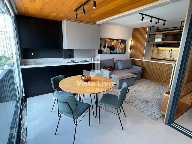 Apartamento com 55m² 1 quarto e 2 banheiros, à venda, no bairro Vila Nova Conceição em São Paulo