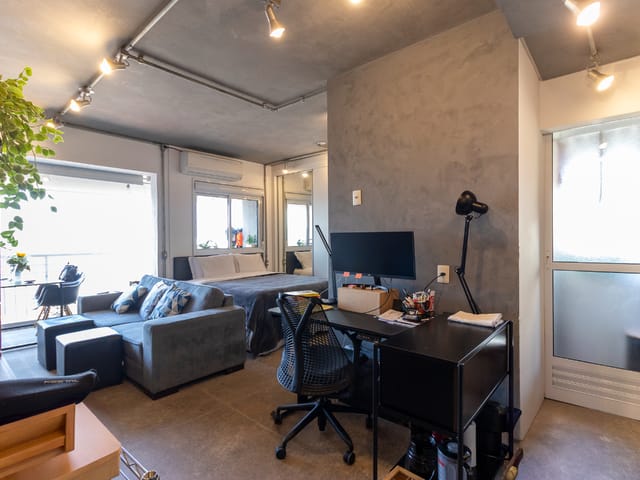Apartamento com 44m² 1 quarto e 1 banheiro, à venda, no bairro Brooklin em São Paulo