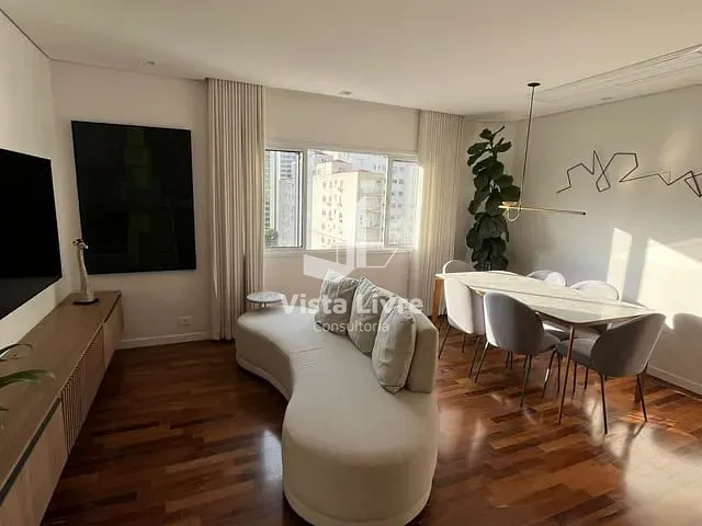 Apartamento com 80m² 2 quartos e 2 banheiros, à venda, no bairro Cerqueira César em São Paulo