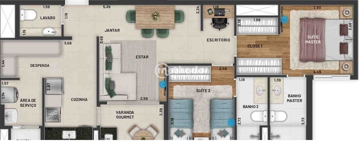 Apartamento, 2 quartos, 81 m² - Foto 5