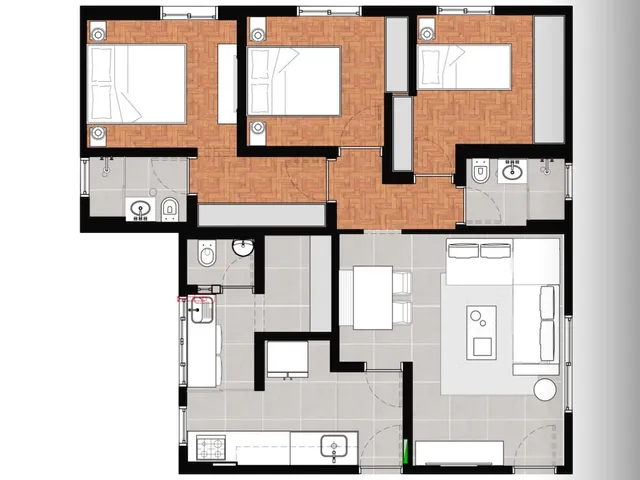 Apartamento 3 quartos e 1 banheiro, à venda, no bairro Vila Olímpia em São Paulo