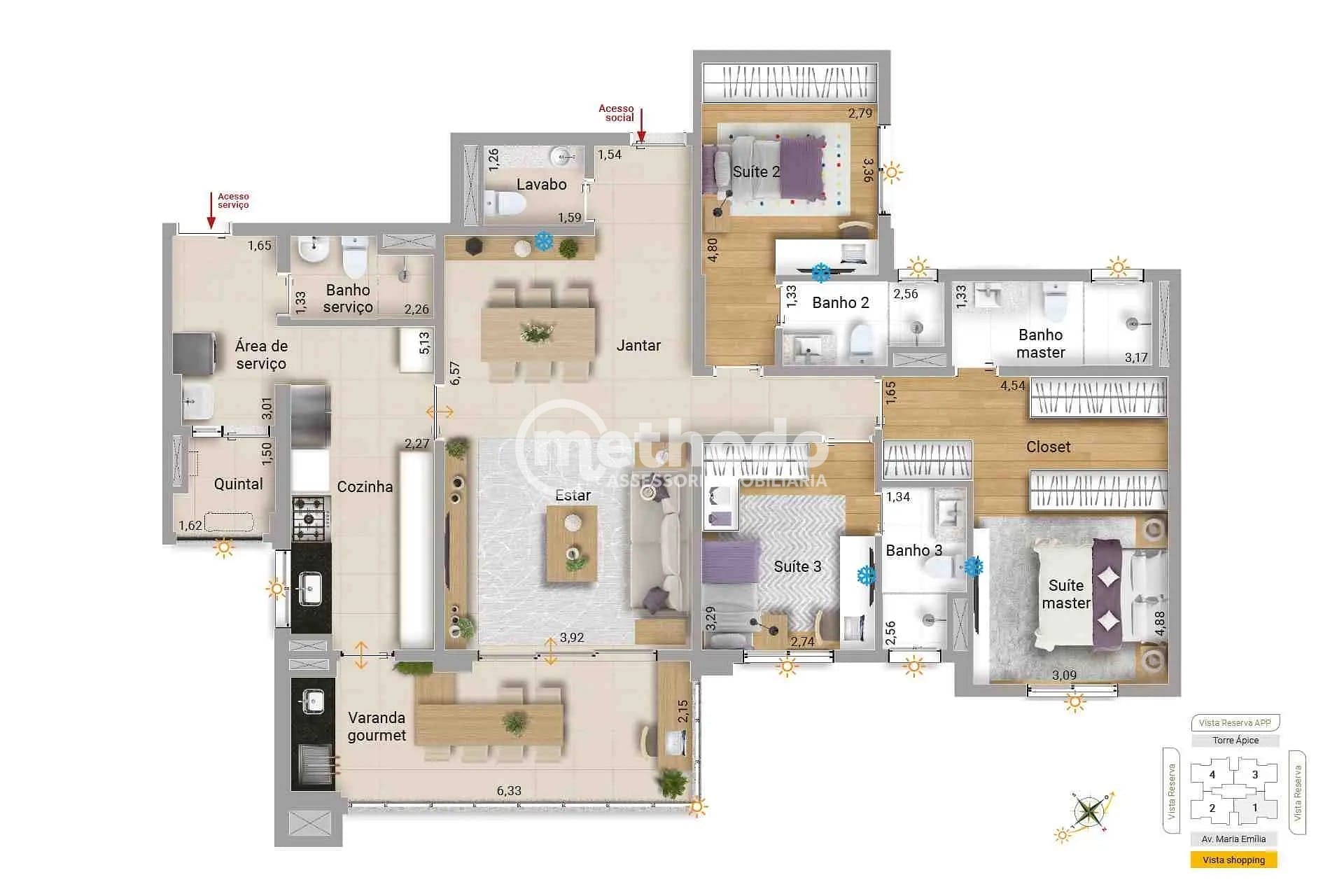 Apartamento, 3 quartos, 142 m² - Foto 10