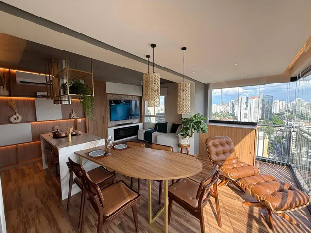 Apartamento com 70m² 1 quarto e 2 banheiros, para alugar, no bairro BROOKLIN em São Paulo
