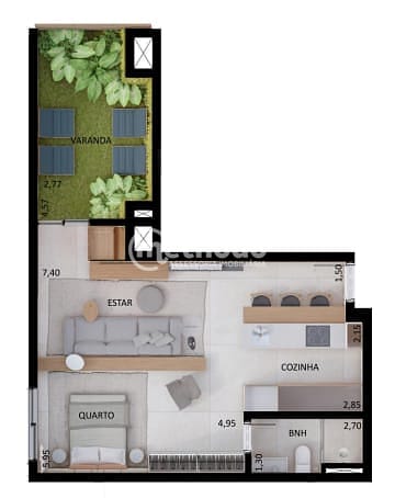 Apartamento, 1 quarto, 48 m² - Foto 13