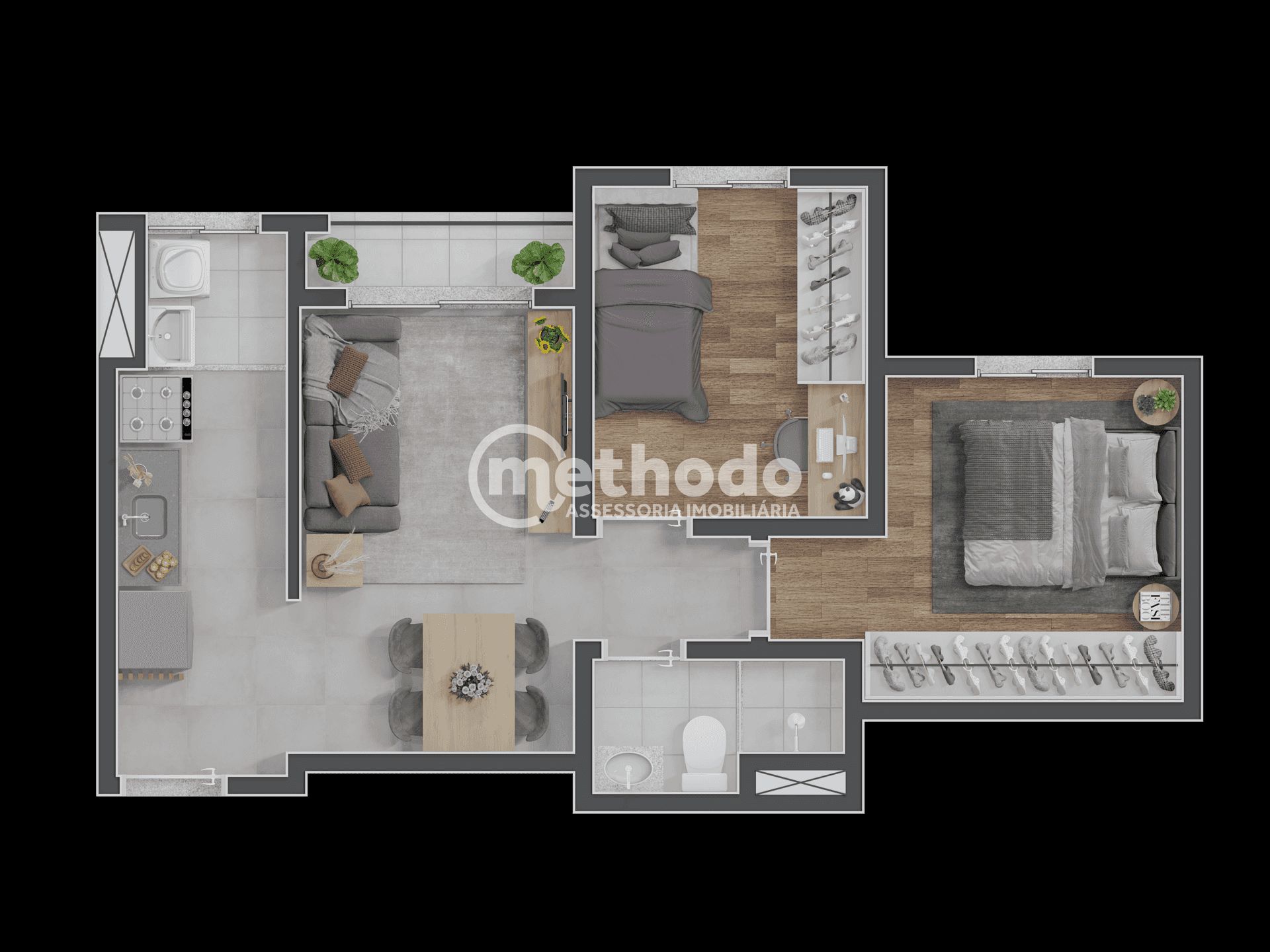 Apartamento, 2 quartos, 43 m² - Foto 9