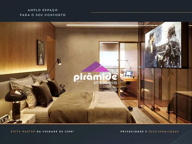 Apartamento com 64m² 2 quartos e 2 banheiros, à venda, no bairro Condomínio Royal Park em São José dos Campos