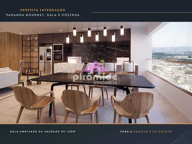 Apartamento com 64m² 2 quartos e 2 banheiros, à venda, no bairro Condomínio Royal Park em São José dos Campos