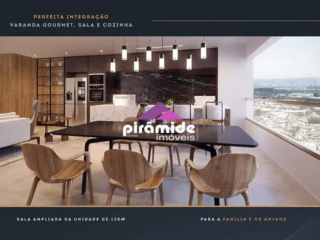 Apartamento com 67m² 2 quartos e 2 banheiros, à venda, no bairro Jardim Aquárius em São José dos Campos