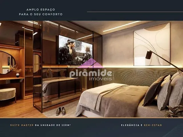 Apartamento com 120m² 4 quartos e 5 banheiros, à venda, no bairro Jardim Aquárius em São José dos Campos