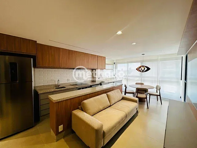 Apartamento com 49m² 1 quarto e 2 banheiros, para alugar, no bairro Nova Campinas em Campinas